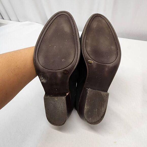 Lucky Brand Women's 7.5 Fenley Ankle Bootie Black Suede Boho - Picture 8 of 9